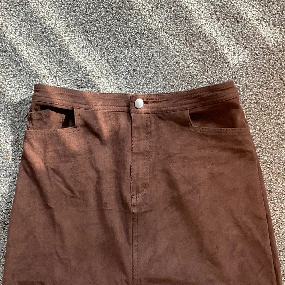 Free People Brown Pencil Skirt